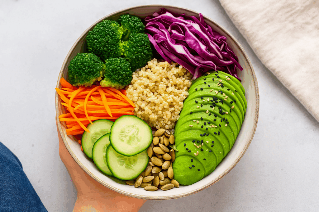 Alimentation équilibrée et colorée pour arrêter de fumer sans grossir naturellement