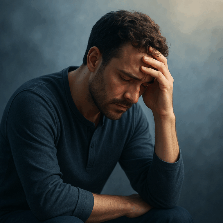 personne en reflrxion illustrant pourquoi la volonté ne suffit pas pour arrêter de fumer et que l'hypnose permet une libération interieure durable